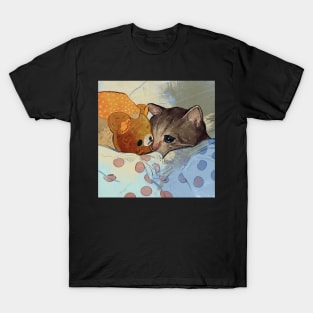 kitty bedtime (bad day) T-Shirt